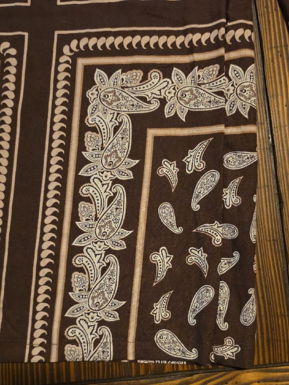 Rachel Zoe NWT Brown Paisley Border Print Wide Leg Palazzo Pants Size XL - Picture 2 of 7